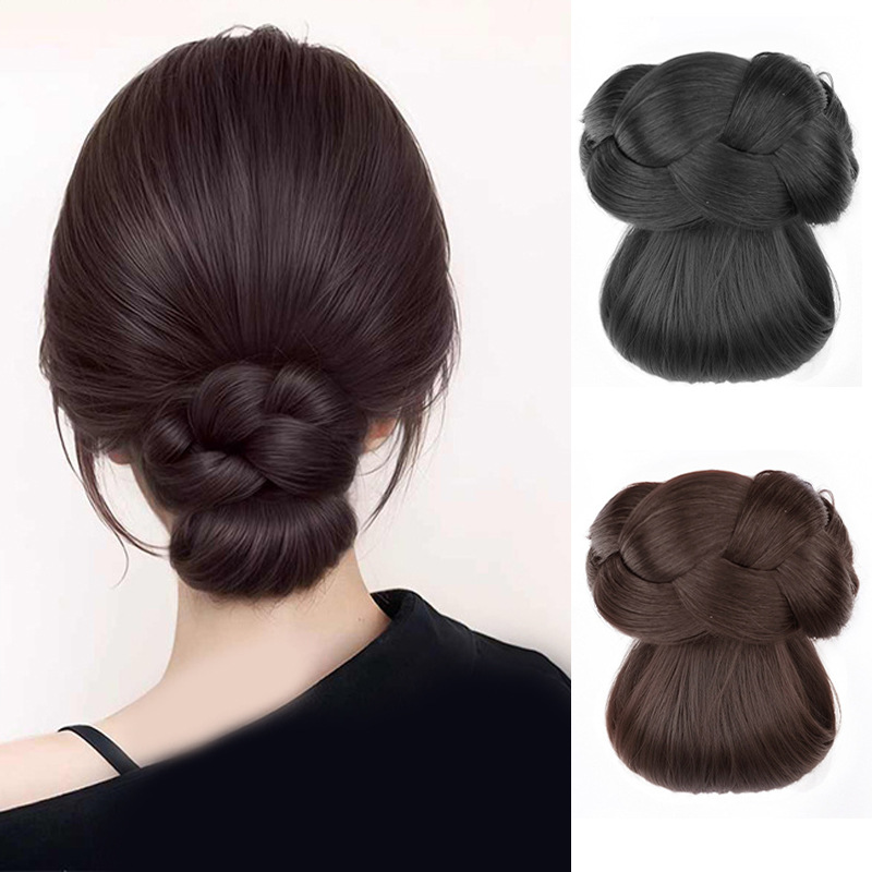 Claw Clip Messy Bun Hair Piece - 合成毛髪アクセサリーお団子ヘアスタイル、クリップで編み上げたアップヘアエクステンション、女性用ヘアピース