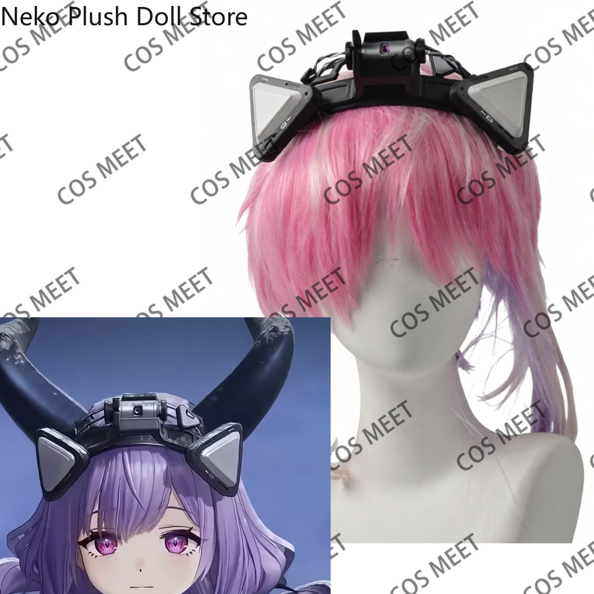 Hair Clips - アニメ「アークナイツ」：エンドフィールド・タイフォエウス 3Dプリント コスプレ小道具 ヘアクリップ ヘッドウェア ロールプレイ