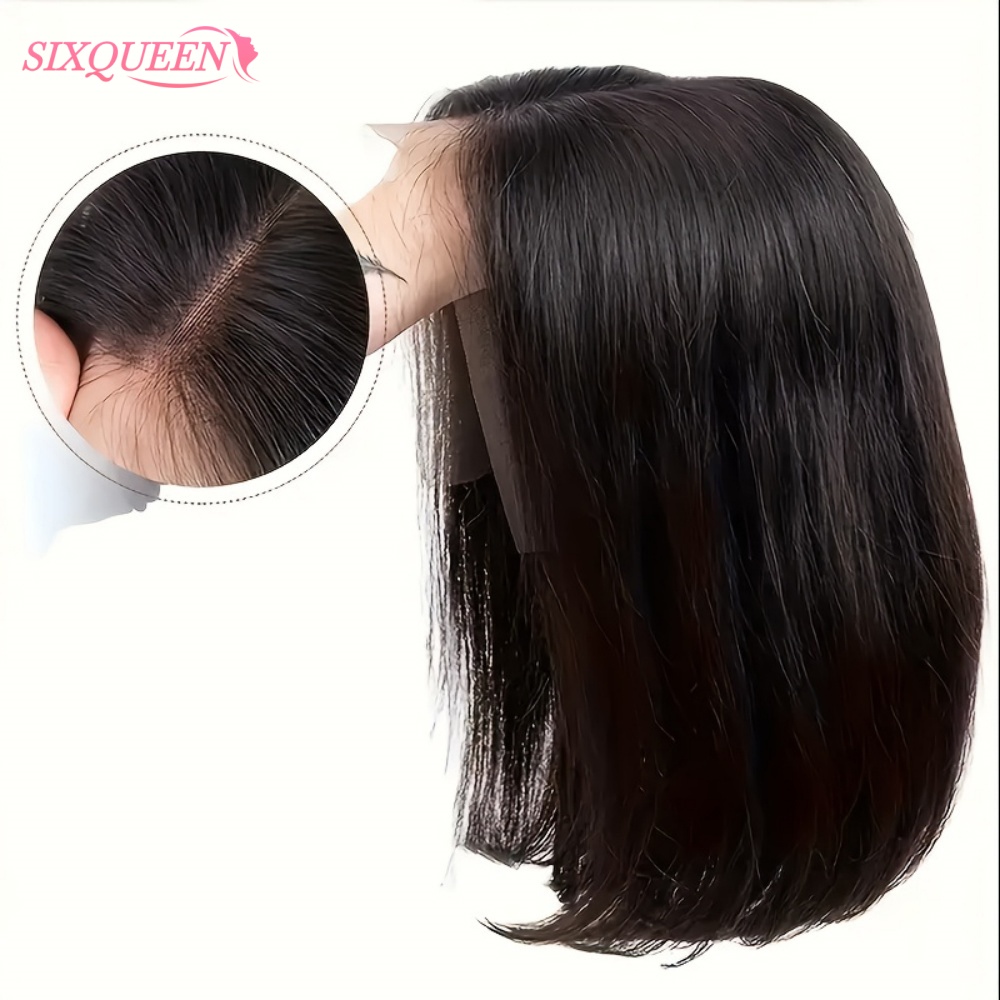 Glueless Wear And Go Human Hair Wig - 接着剤不要の人毛ウィッグ、プレプラッキング済み、装着簡単、5x5プレカットHDレースクロージャーボブウィッグ、ストレートショートボブウィッグ、女性用人毛ウィッグ