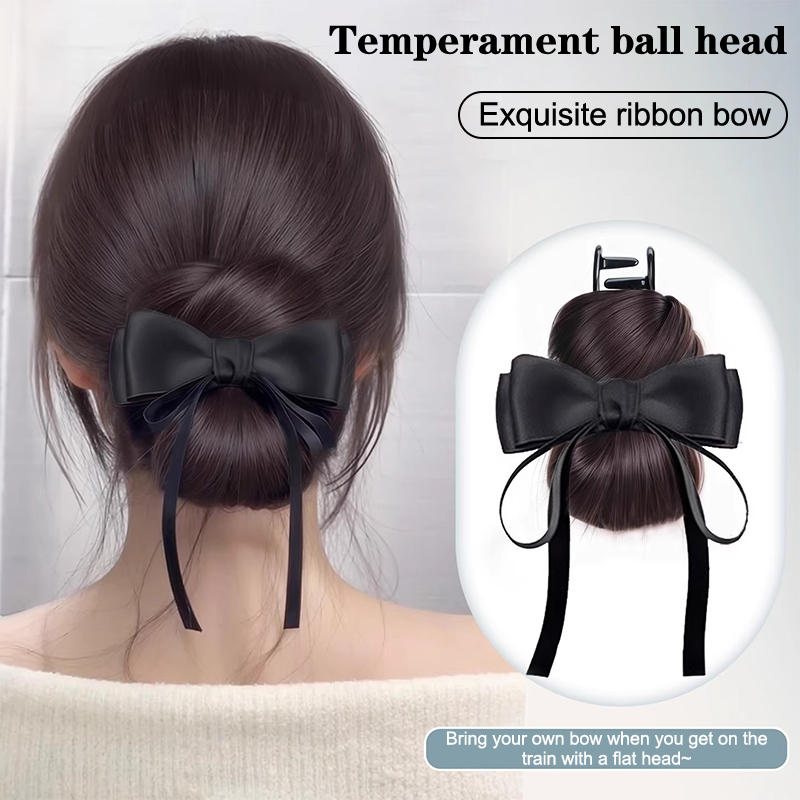 Claw Clip Messy Bun Hair Piece - ローバンウィッグヘアクリップインメッシーバンヘアピースストレートヘアエクステンション簡単アップスタイル用合成爪留めメッシーヘアバン女性用