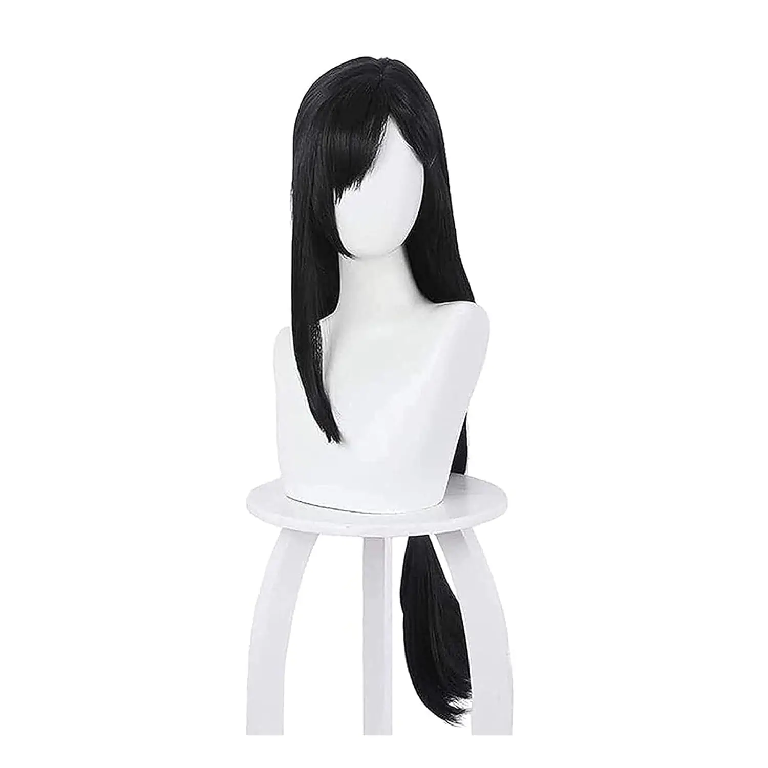 Synthetic Braided Wigs For Black Women - ティファ・ロックハート コスプレウィッグ アニメ ロング ブラック ストレート
