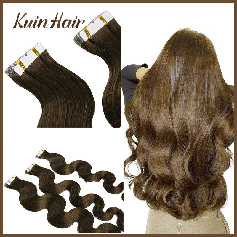 テープ式人毛エクステ ボディウェーブ レミーヘア 粘着式 イ - Invisible Tape In Extensions Real Hair のレビューと価格