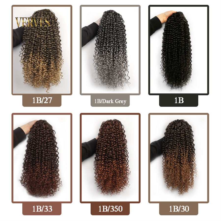 ポニーテール-16インチの長さの合成かつら,177cmのヘア - Drawstring Afro Curly Puff Ponytail のレビューと価格