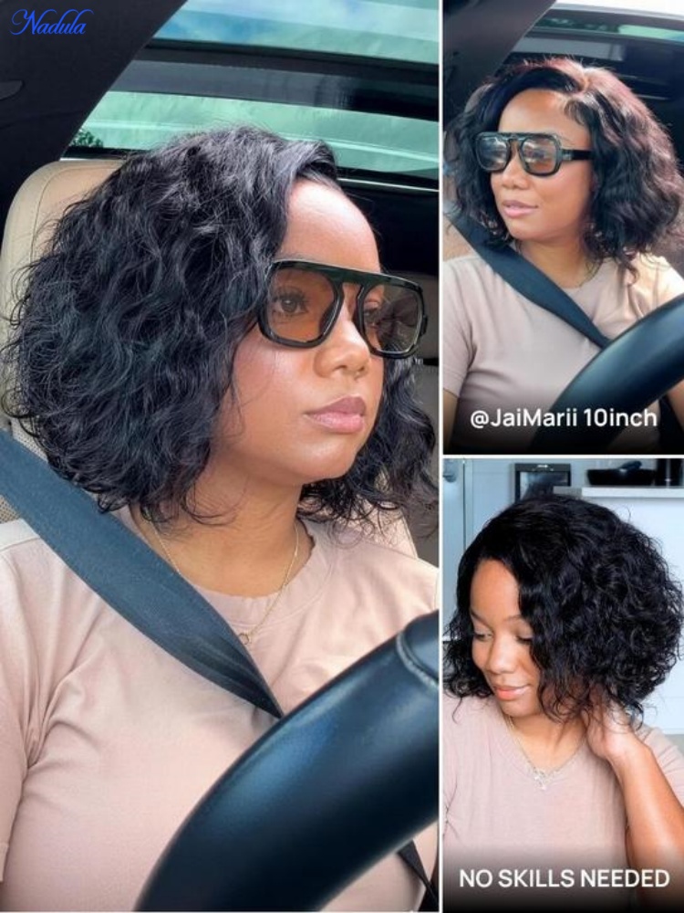 ナデュラ 13x4 レースフロントボブウィッグ ベビーヘア付 - Pre Parted 13X4 Lace Front Bob Wig のレビューと価格