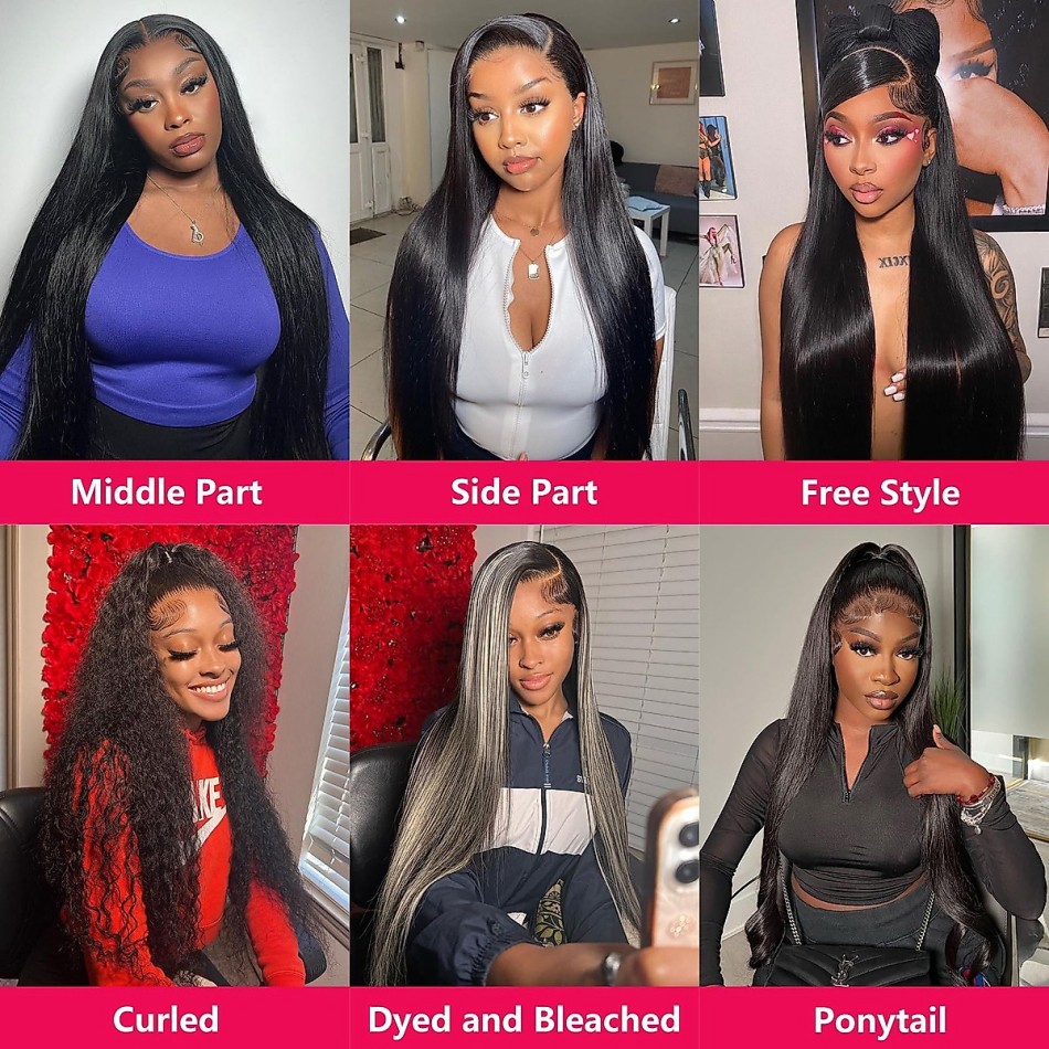ストレート人毛ウィッグ　接着剤不要　密度220％　13x6  - Hd Lace Frontal Wig Human Hair Pre Plucked のレビューと価格