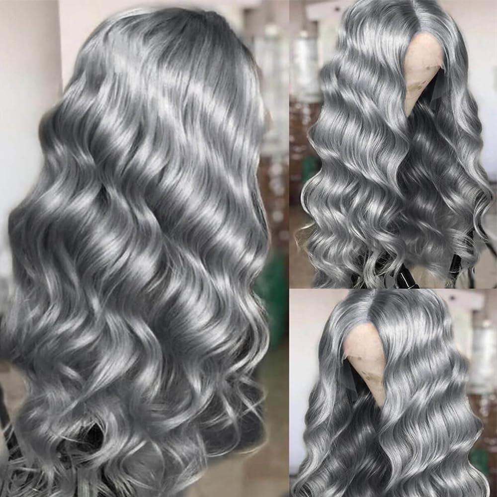 コスプレボディウェーブシルバーグレー13x4レースフロントウ - 613 Blonde Body Wave Lace Front Wig のレビューと価格