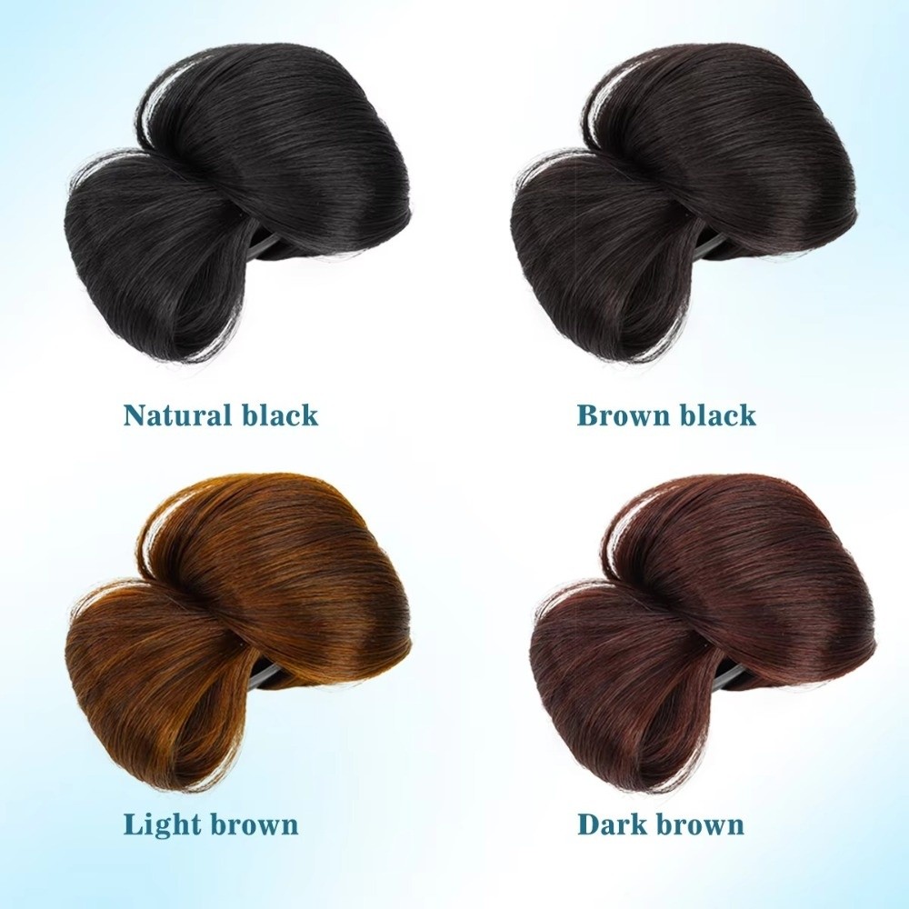 自然な合成毛のヘアバンウィッグ ふわふわの質感 自然な見た目 - Claw Clip Messy Bun Hair Piece のレビューと価格