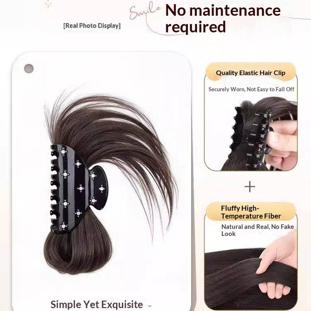 ふわふわメッシーバンクリップ合成ヘアピース耐熱シニヨンヘアア - Claw Clip Messy Bun Hair Piece のレビューと価格