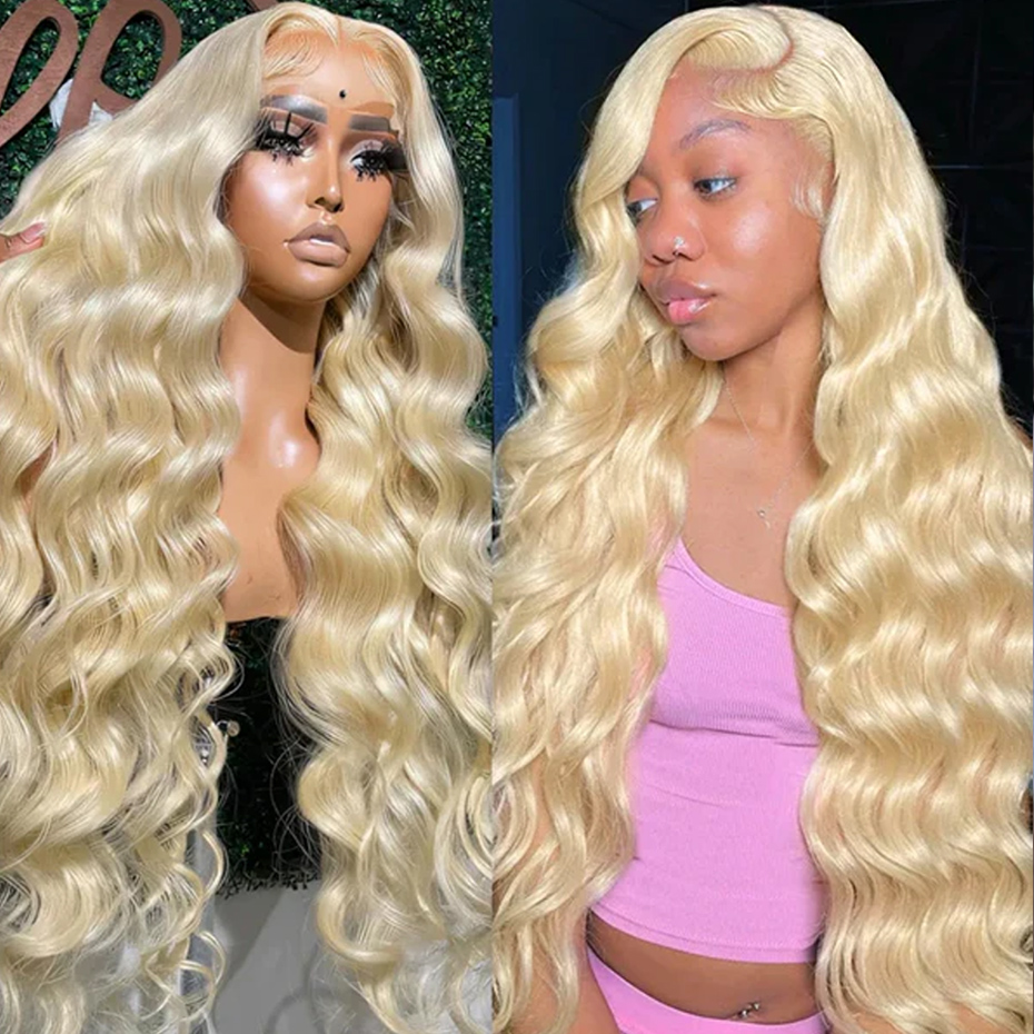 13x6 HDレースフロントウィッグ 613人毛ウィッグ 密 - 613 Blonde Body Wave Lace Front Wig のレビューと価格
