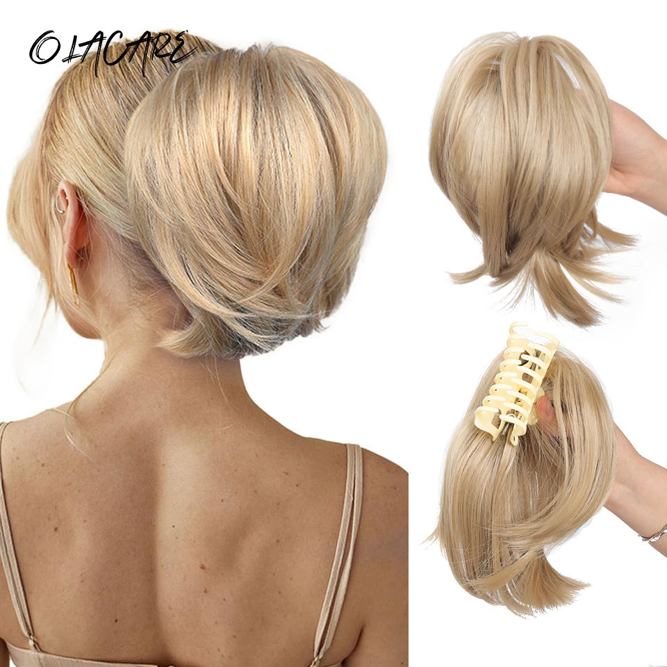 乱雑なおだんごヘアピース爪クリップヘアおだんごヘアピース女性 - Claw Clip Messy Bun Hair Piece のレビューと価格