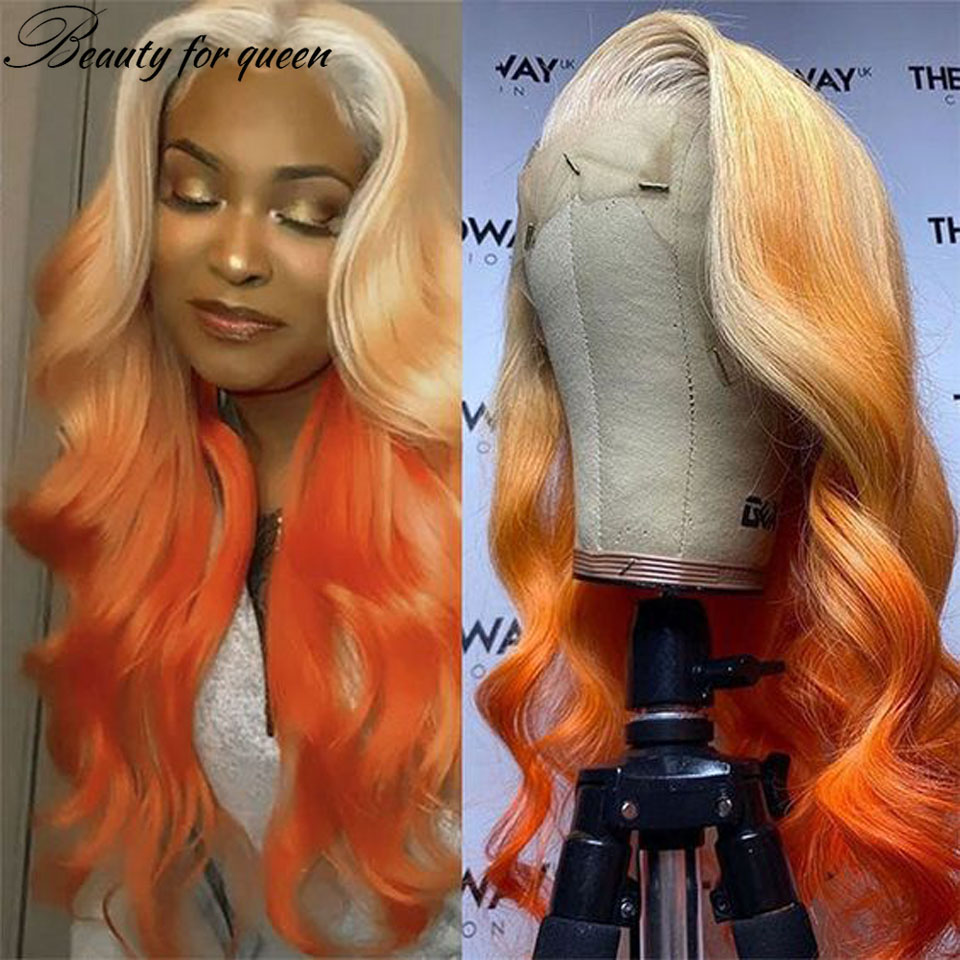 ジンジャー613オレンジボディウェーブ透明レースフロントウィ - 613 Blonde Body Wave Lace Front Wig のレビューと価格