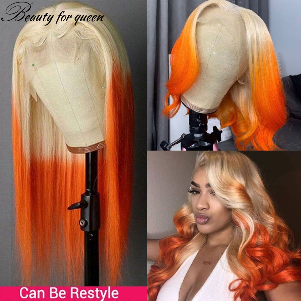 ジンジャー613オレンジボディウェーブ透明レースフロントウィ - 613 Blonde Body Wave Lace Front Wig のレビューと価格