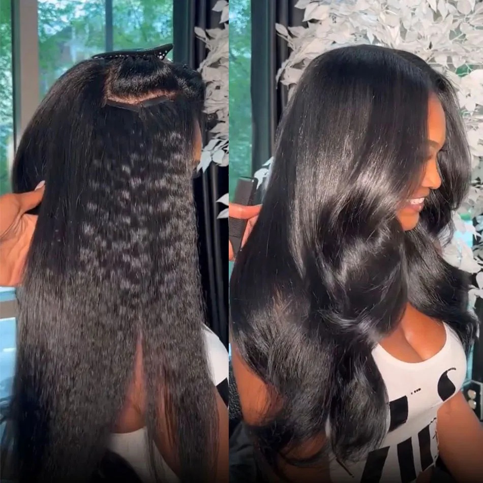 縮毛矯正テープエクステ人毛ブラジル産100%接着剤巻き毛人毛 - Invisible Tape In Extensions Real Hair のレビューと価格