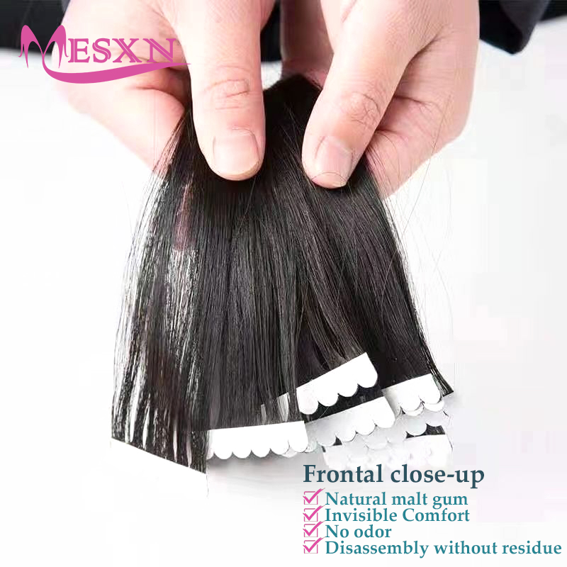 ミニテープ式人毛エクステ　本物の自然な髪の毛エクステ　ストレ - Invisible Tape In Extensions Real Hair のレビューと価格