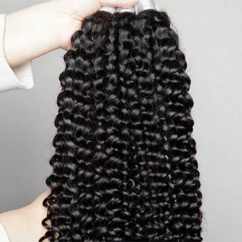 2束ウォーターウェーブバルク人毛エクステ、ウェフトなし、ナチ - Water Wave Bulk Human Hair For Braiding のレビューと価格