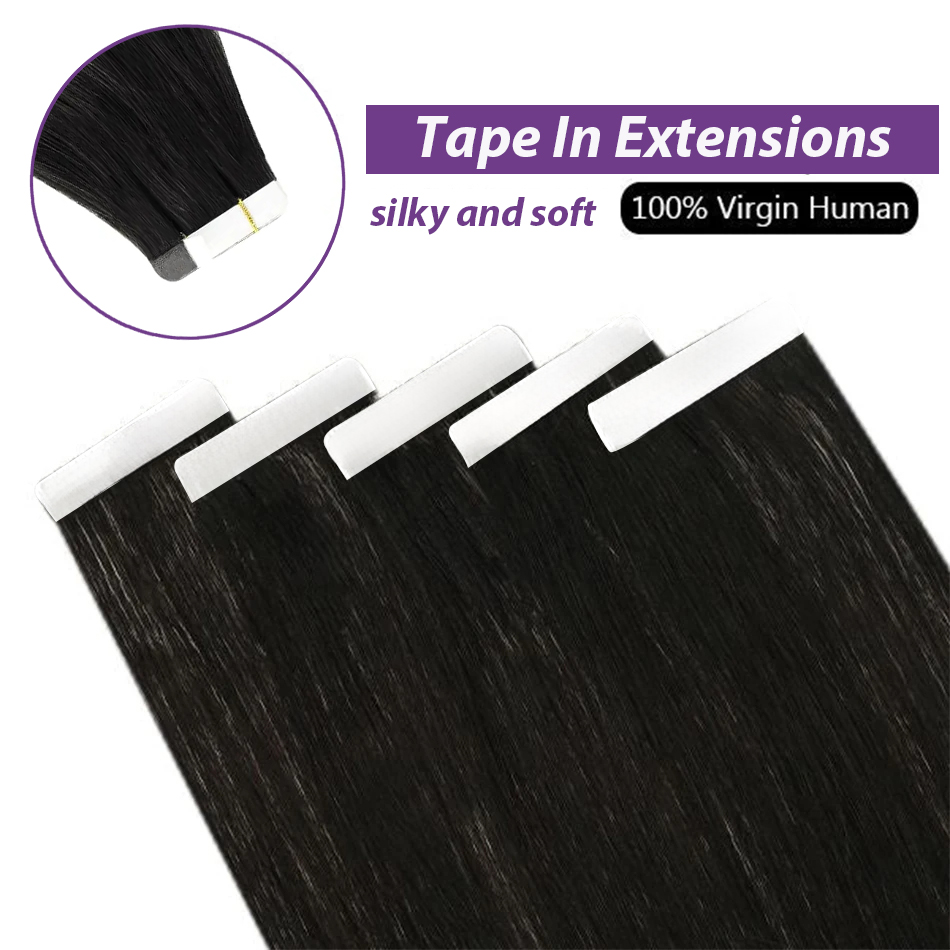 ブラジルのヘアエクステンション100% ナチュラルレミー,ス - Invisible Tape In Extensions Real Hair のレビューと価格