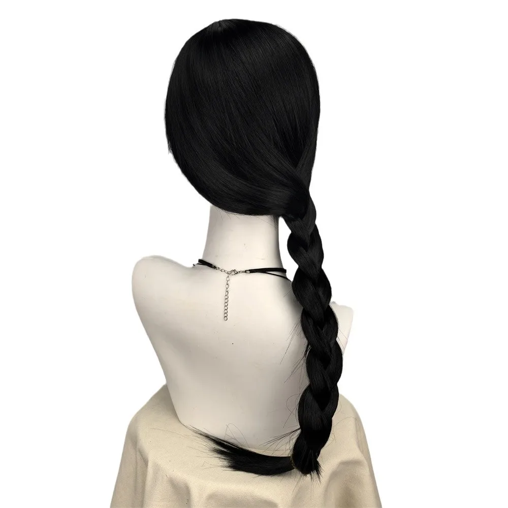 邪悪なエルファバウィッグ女性ガールズロングヘアウィッグ黒三つ - Synthetic Braided Wigs For Black Women のレビューと価格