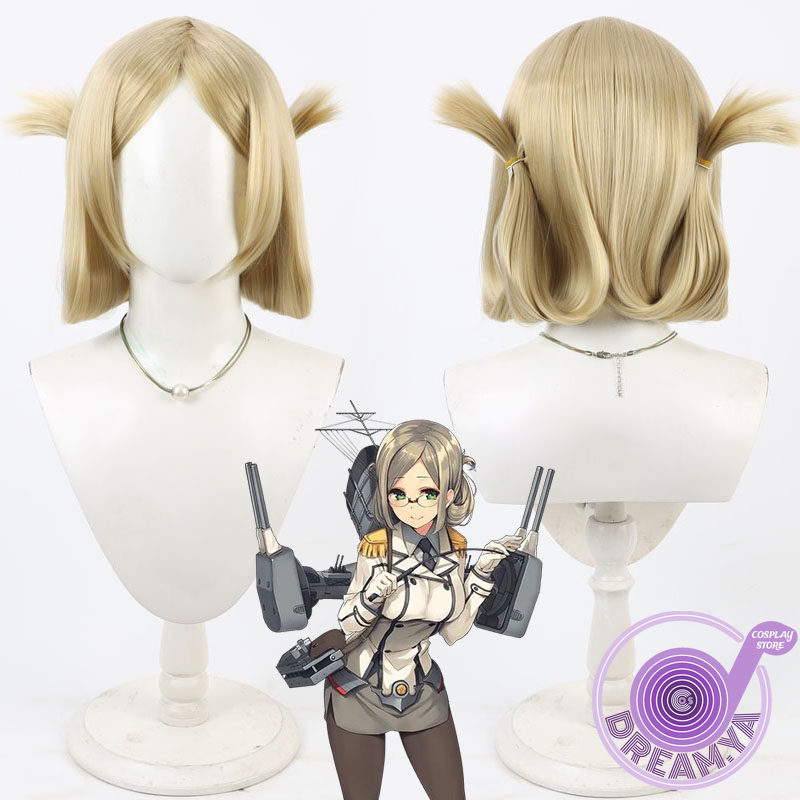 加藤利コスプレウィッグ艦隊コレクションシャンパン合成毛耐熱ハ - Synthetic Wigs のレビューと価格