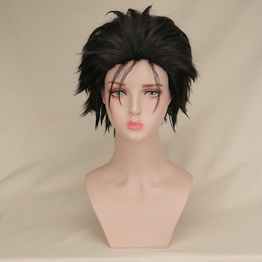 アニメヒロミヒグルマコスプレウィッグ黒ショート耐熱ファイバー - Synthetic Braided Wigs For Black Women のレビューと価格