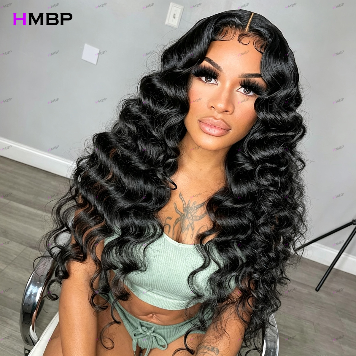 接着剤不要ウィッグ　プレプラッキングヘアライン　ルーズディー - Hd Lace Frontal Wig Human Hair Pre Plucked のレビューと価格