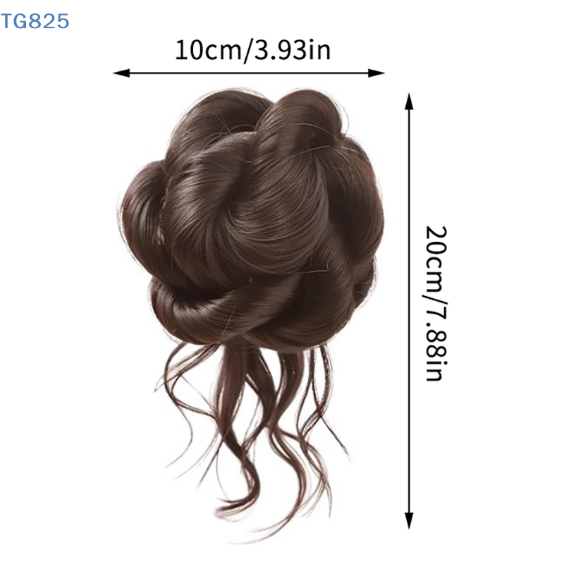 【AN】【AN】新しい合成毛ヘアバンシニヨンメッシーバン爪留 - Claw Clip Messy Bun Hair Piece のレビューと価格
