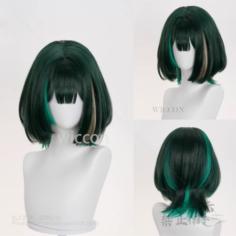 アニメゲーム原神インパクト新ネフェル耐熱人工毛現実的な頭皮か - Synthetic Wigs のレビューと価格
