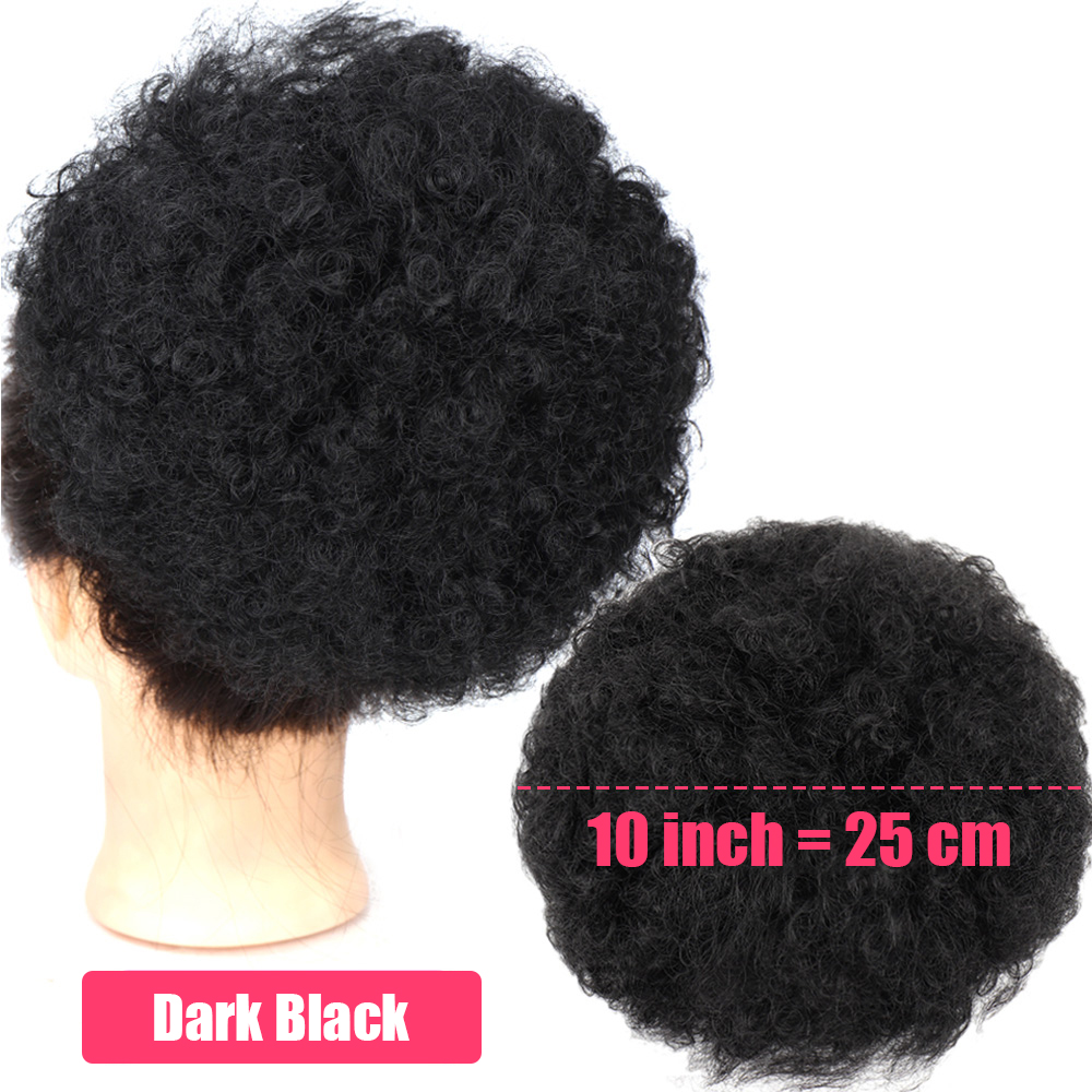 黒人女性用合成10インチビッグアフロパフドローストリングポニ - Drawstring Afro Curly Puff Ponytail のレビューと価格