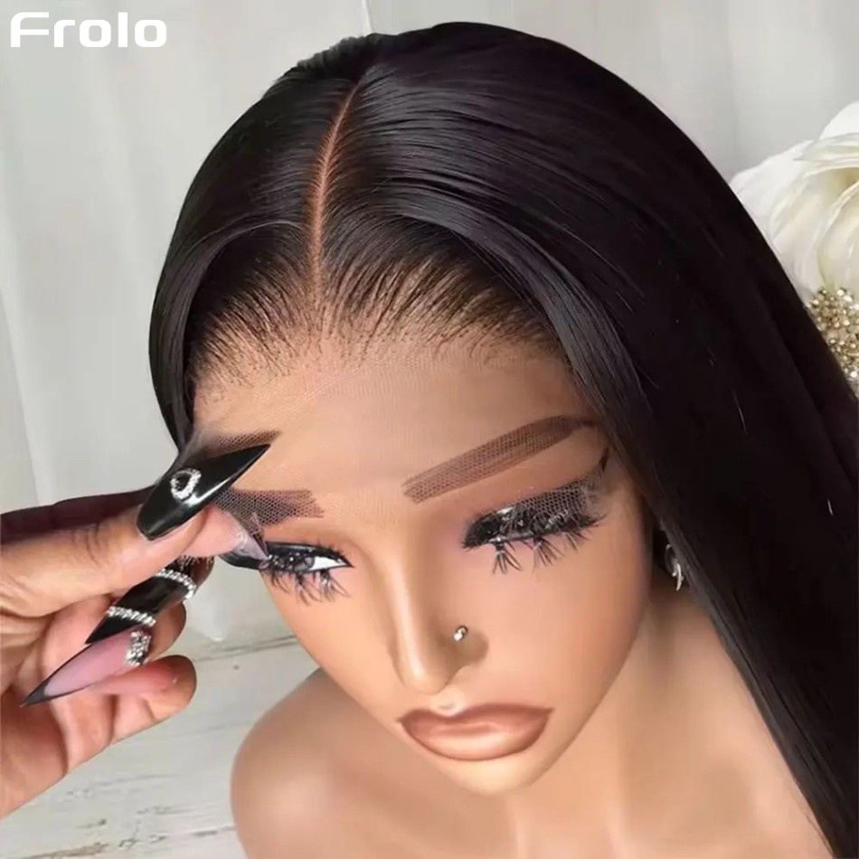 接着剤不要のボーンストレート人毛ウィッグ 密度220 13X - Lace Front Wigs のレビューと価格