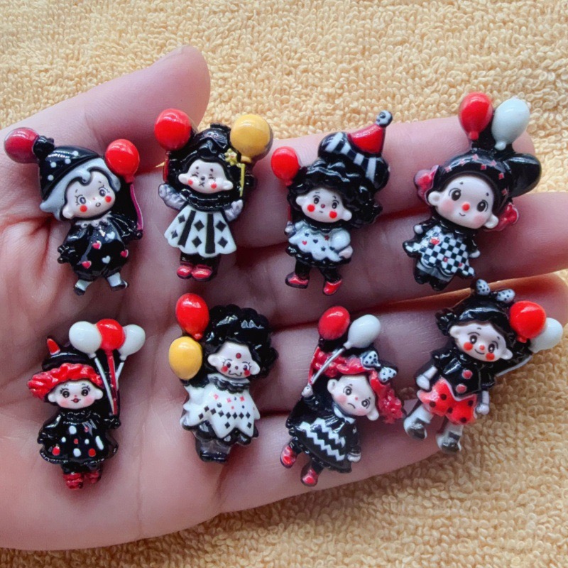 12個入りジョーカーバルーン子供用楽しい手作りDIYクリーム - Hair Clips のレビューと価格